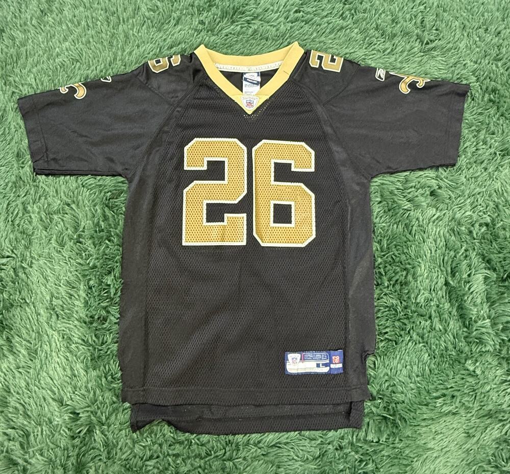 Reebok Deuce McAllister #26 New Orleans Saints NFL Football Jersey Youth L